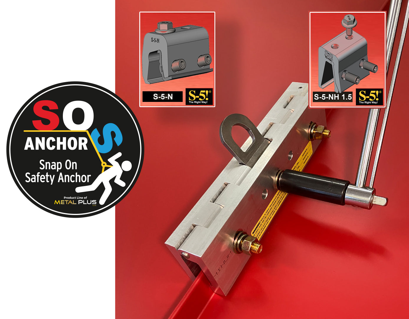 Metal Plus Snap-On Safety Anchor (SOS)
