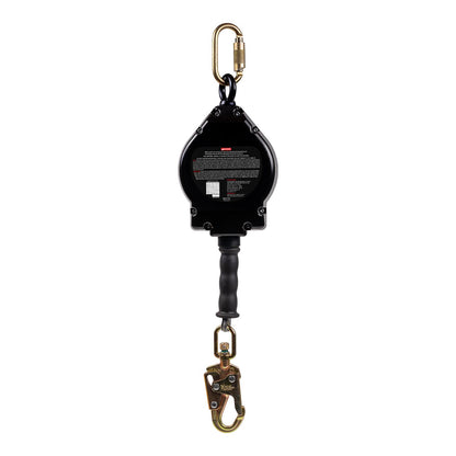 KSTRONG® BRUTE-AL 20 ft. Aluminum Housing Cable SRL swivel eye at anchorage end, other end load indicator with Swivel Snap Hook, Installation Carabiner and Tagline (ANSI)